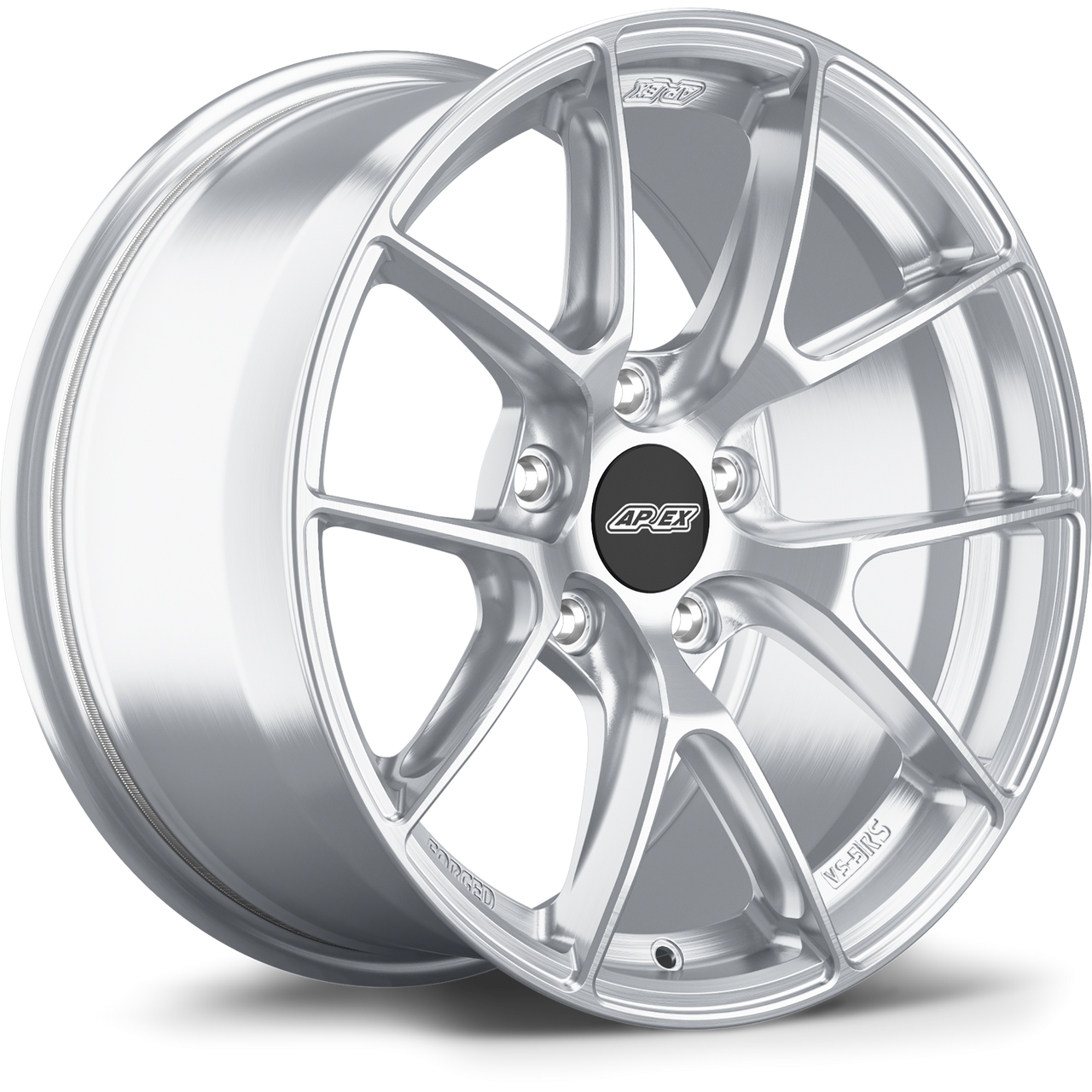 Apex VS-5RS 17x9.5 forged wheel in Brushed Clear with 5x100 bolt pattern ET40 offset and 56.1mm center bore part VS5RS1795ET40-5100-561-BC