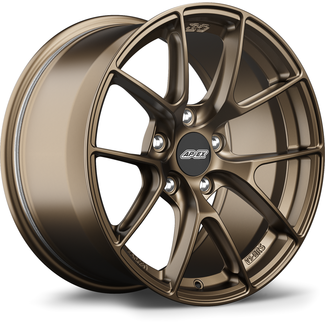 Apex VS-5RS 17x9.5 Satin Bronze forged wheel for Honda with 5x114.3 bolt pattern ET51 offset and 70.1mm center bore part VS5RS1795ET51-51143-701-NSBZ
