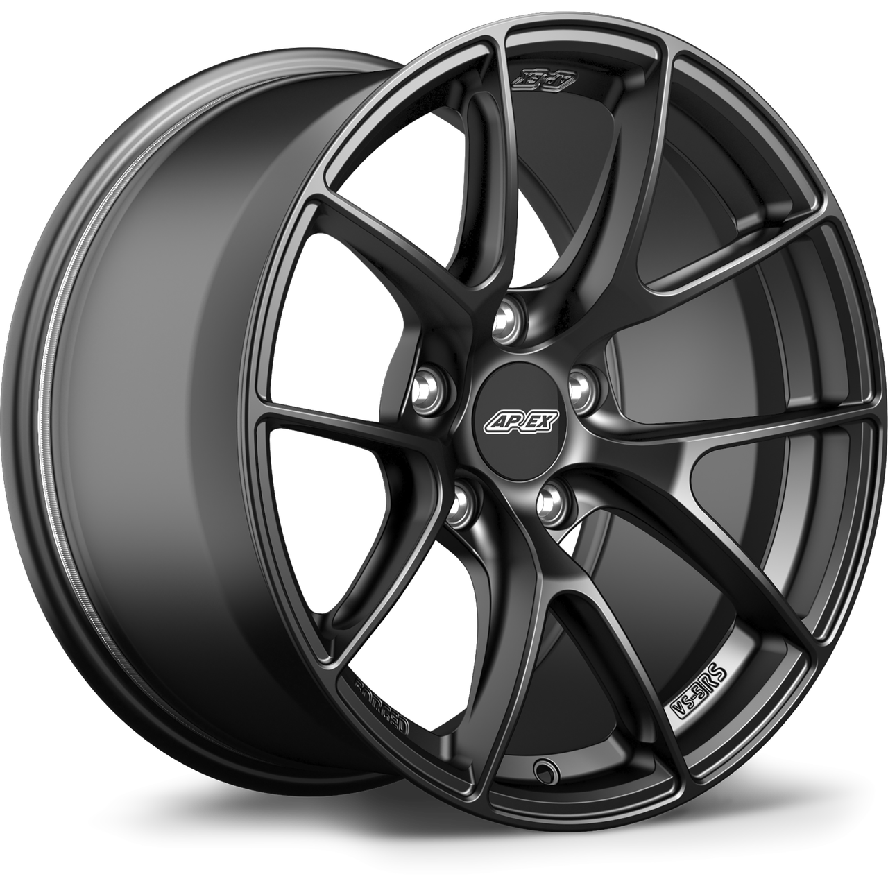 Apex VS-5RS 17x9 Satin Black forged wheel for BMW with 5x120 bolt pattern ET30 offset and 72.56mm center bore part VS5RS179ET30-5120-7256-SMBK