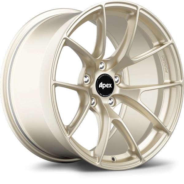 Apex VS-5RS 17x9 Motorsport Gold forged wheel for Toyota 86 and Subaru BRZ with 5x100 bolt pattern ET48 offset part VS5RS179ET48-5100-561-MGD