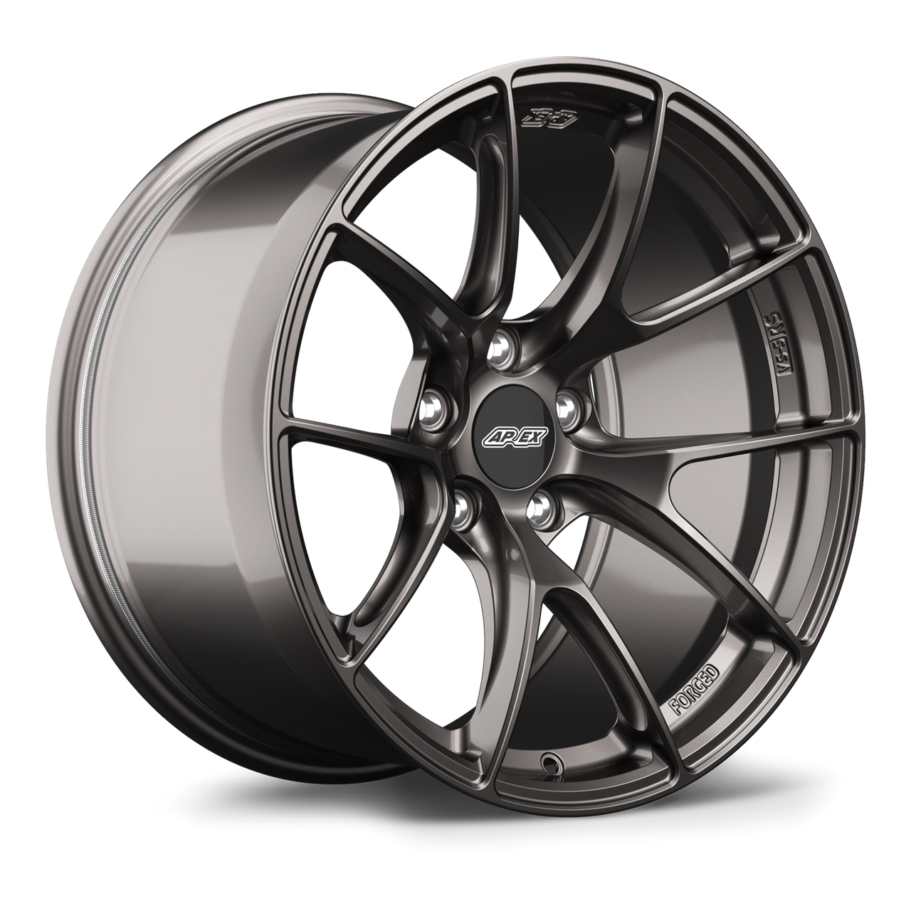 Apex VS-5RS 18x10.5 forged wheel in Anthracite with 5x120 bolt pattern and ET47 offset for Honda applications
