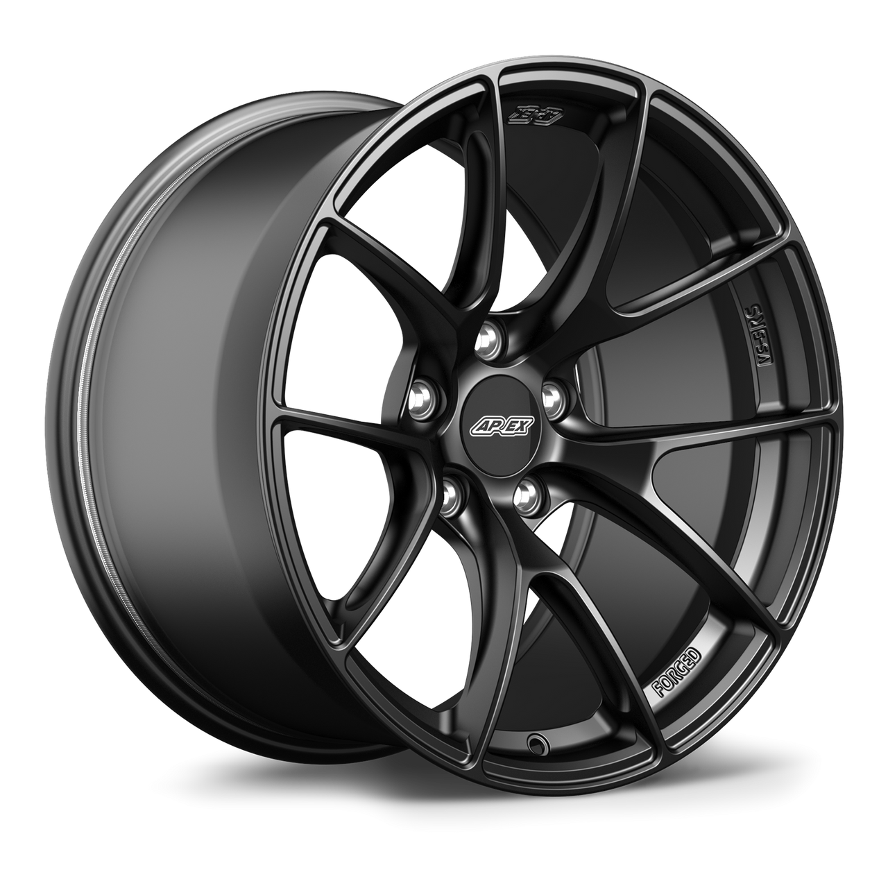 Apex VS-5RS 18x10 forged wheel Satin Black finish 5x120.65 ET32 Chevrolet VS5RS1810ET32-512065-703-SMBK
