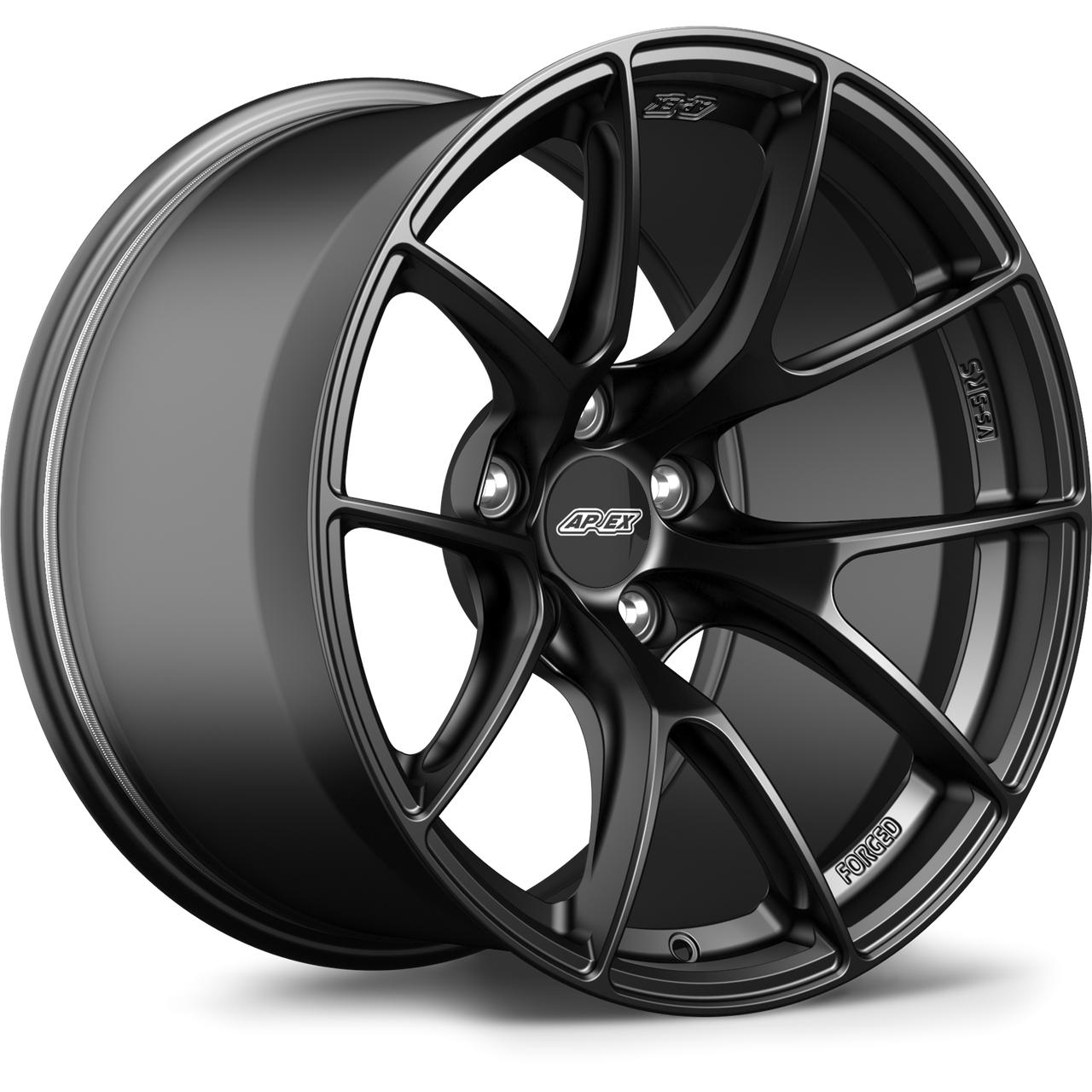 Satin Black Apex VS-5RS forged Sprint wheel 18x11 with 5x120 bolt pattern ET25 for BMW applications part VS5RS1811ET25-5120-7256-SMBK