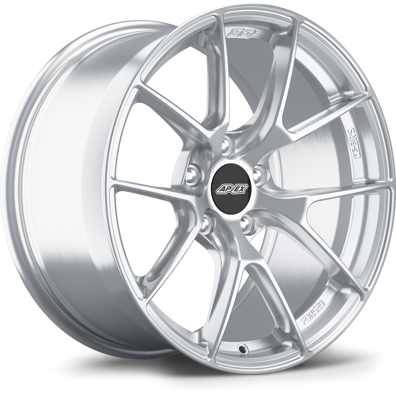 Apex VS-5RS 18x12 forged Brushed Clear wheel with 5x130 bolt pattern ET63 for Porsche performance applications