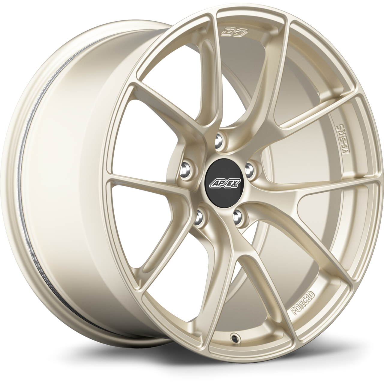 Apex VS-5RS 18x8.5 forged Motorsport Gold wheel with 5x114.3 bolt pattern ET23 for Toyota performance applications