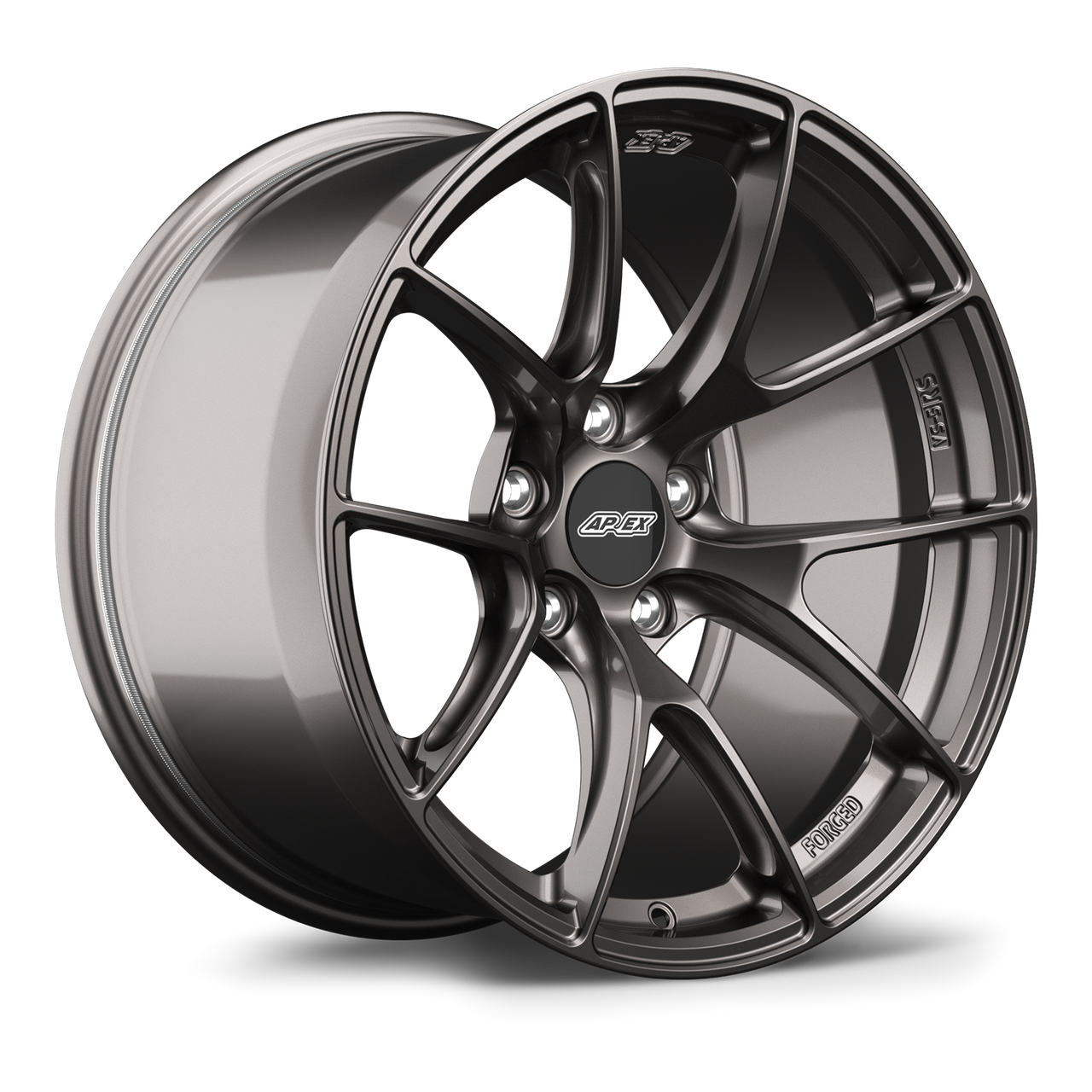 Anthracite Apex VS-5RS Sprint forged wheel 18x9.5 5x120 ET22 72.56mm center bore Part VS5RS1895ET22-5120-7256-AN