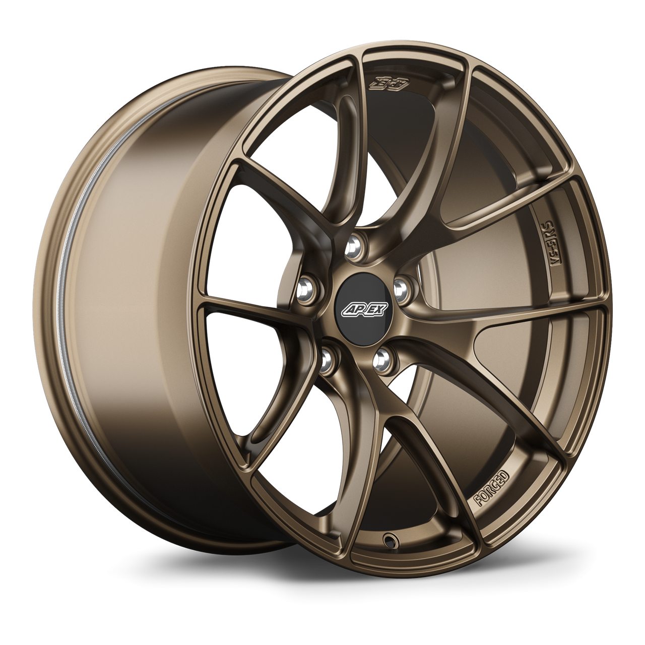 Satin Bronze Apex VS-5RS Sprint forged wheel 18x9.5 5x120 ET22 72.56mm center bore Part VS5RS1895ET22-5120-7256-NSBZ