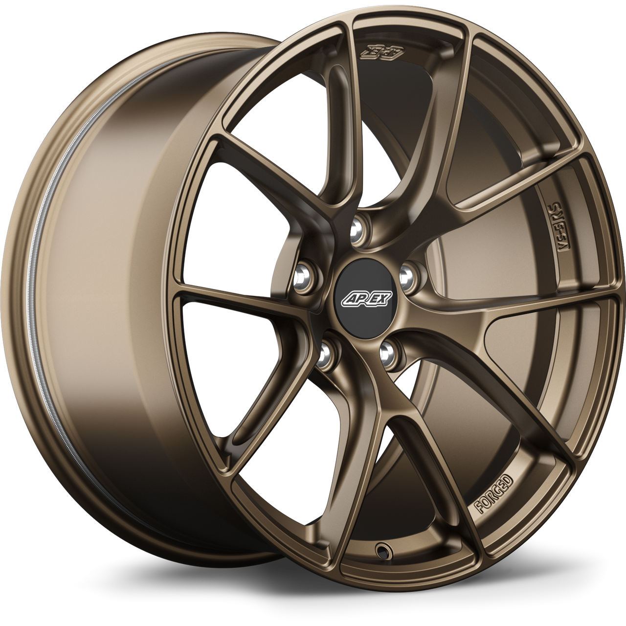 Apex VS-5RS 18x9.5 Satin Bronze forged wheel with 5x120 bolt pattern ET35 for BMW