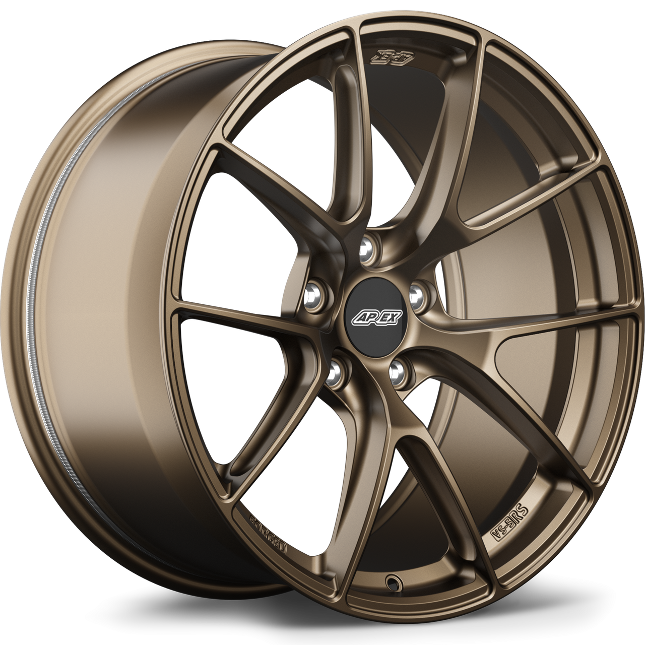 Satin Bronze Apex VS-5RS 19x10.5 forged Alfa Romeo performance wheel with 5x110 bolt pattern ET42 and 65.1mm center bore