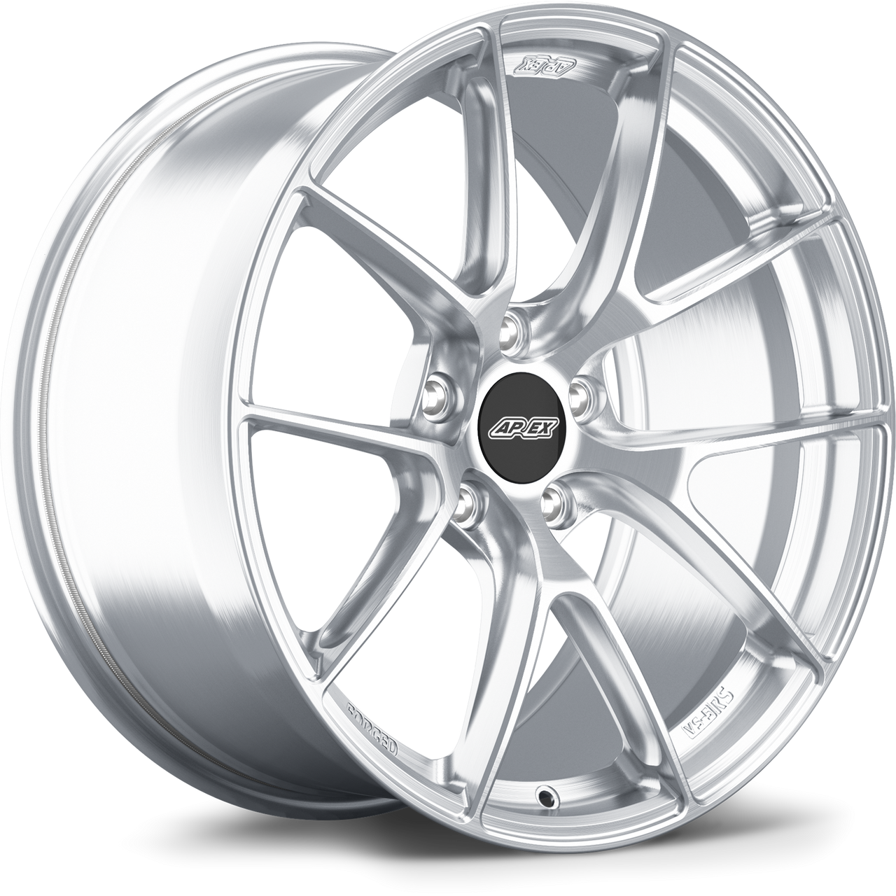 Brushed Clear Apex VS-5RS 19x10.5 forged Porsche performance wheel with 5x130 bolt pattern ET44 and 71.6mm center bore