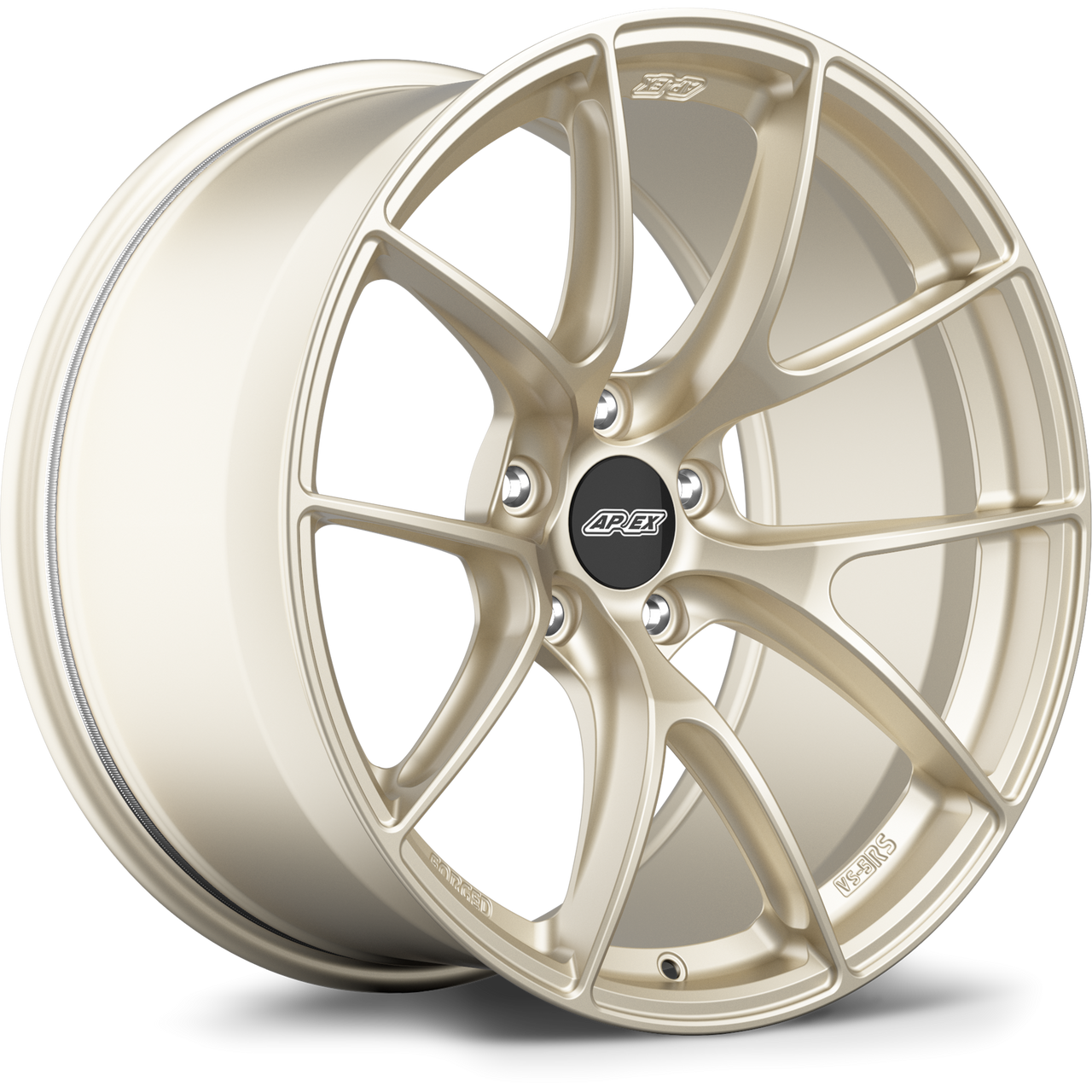 Apex VS-5RS 19x12.5 forged wheel Motorsport Gold 5x120.65 ET55 70.3mm bore for Chevrolet performance applications