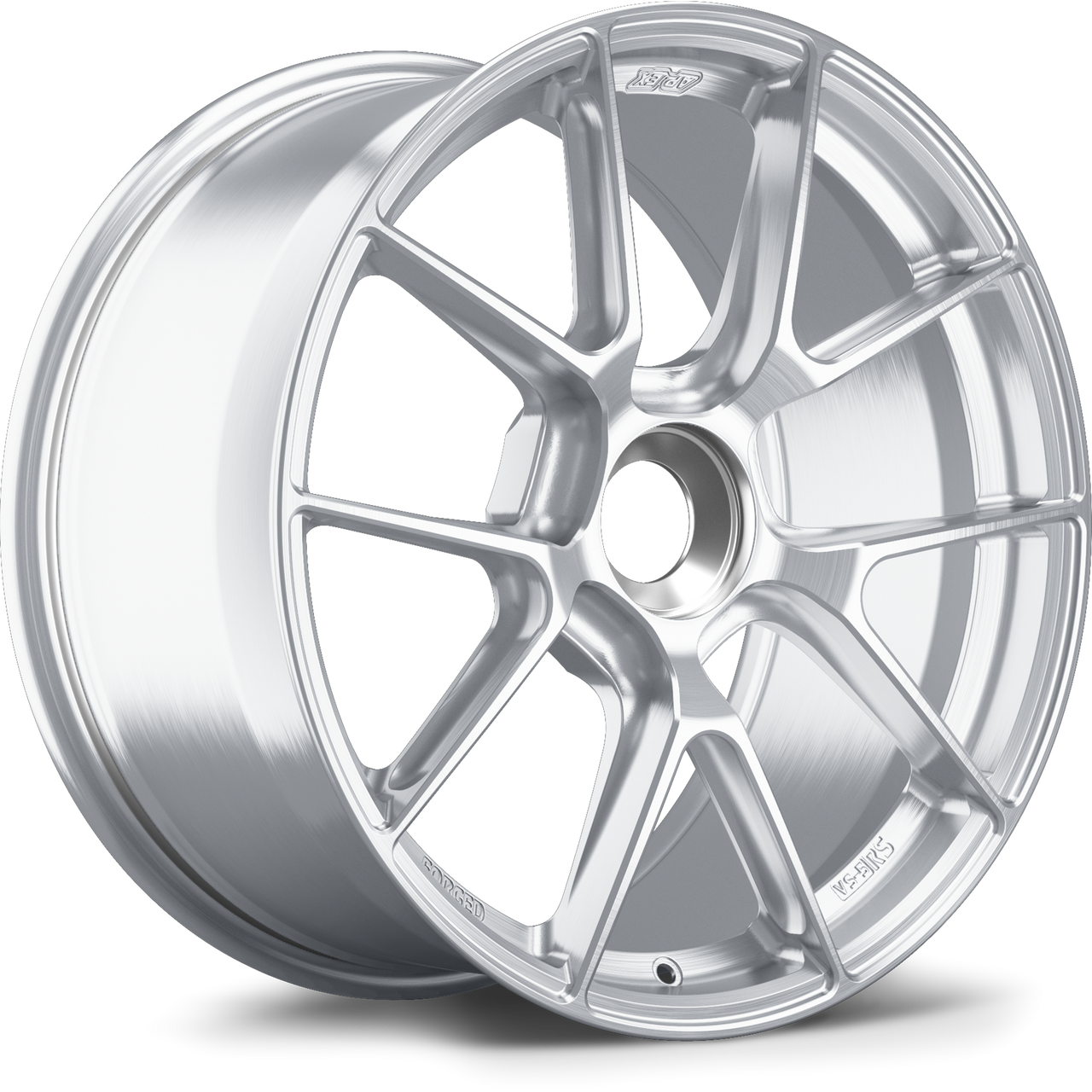 Apex VS-5RS 19x9.5 forged Brushed Clear Porsche Center Lock wheel ET45 VS5RS1995ET45-CL-PS-BC
