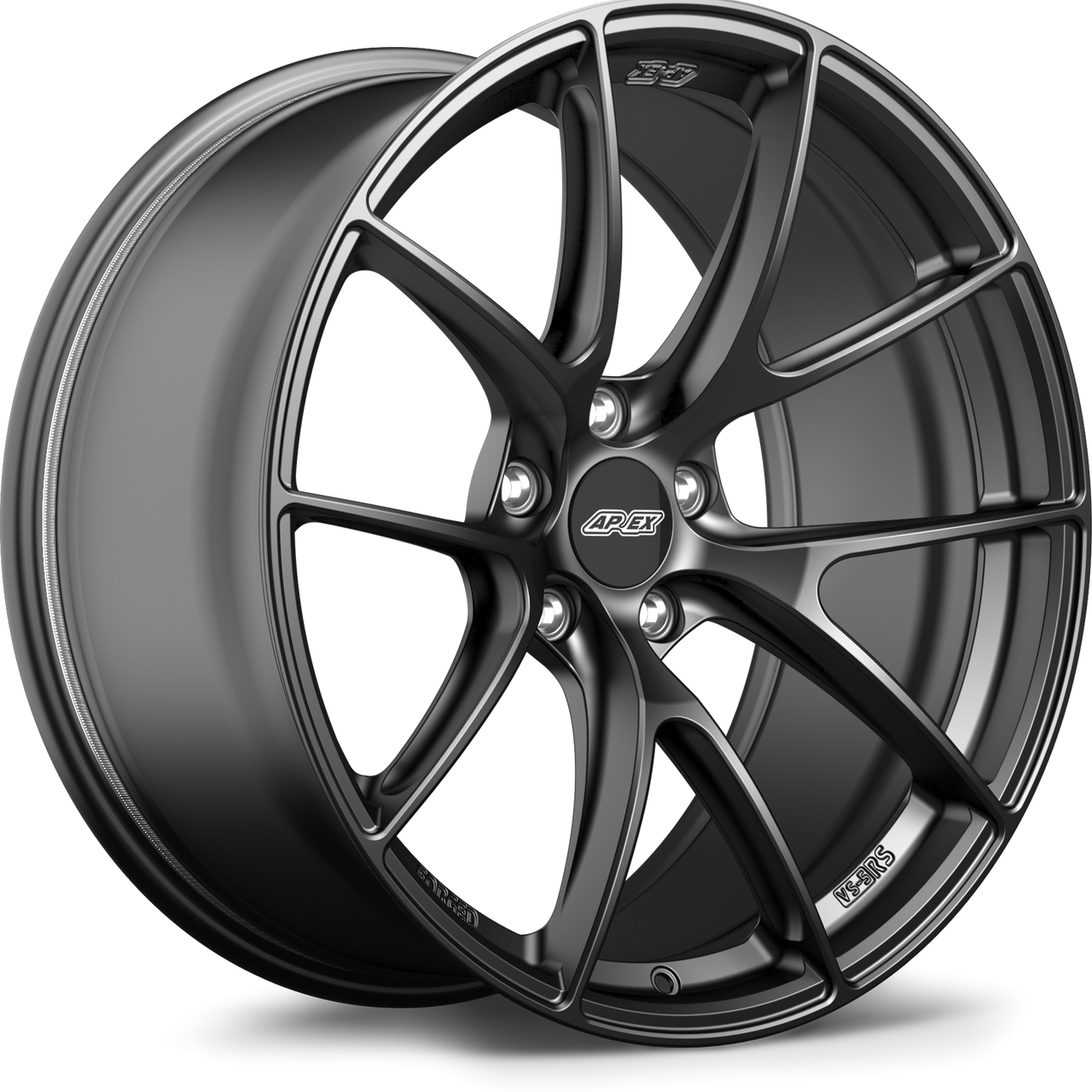 Satin Black Apex VS-5RS 20x11 forged performance wheel with 5x120 bolt pattern ET44 for BMW applications