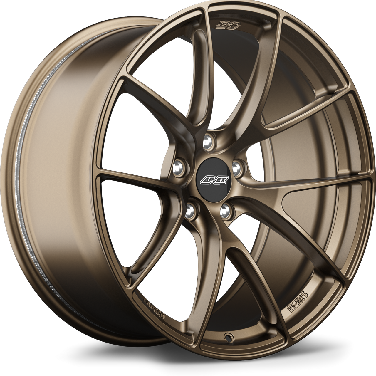 Satin Bronze Apex VS-5RS 20x12 forged performance wheel for Porsche with 5x130 bolt pattern ET47 and 71.6mm center bore