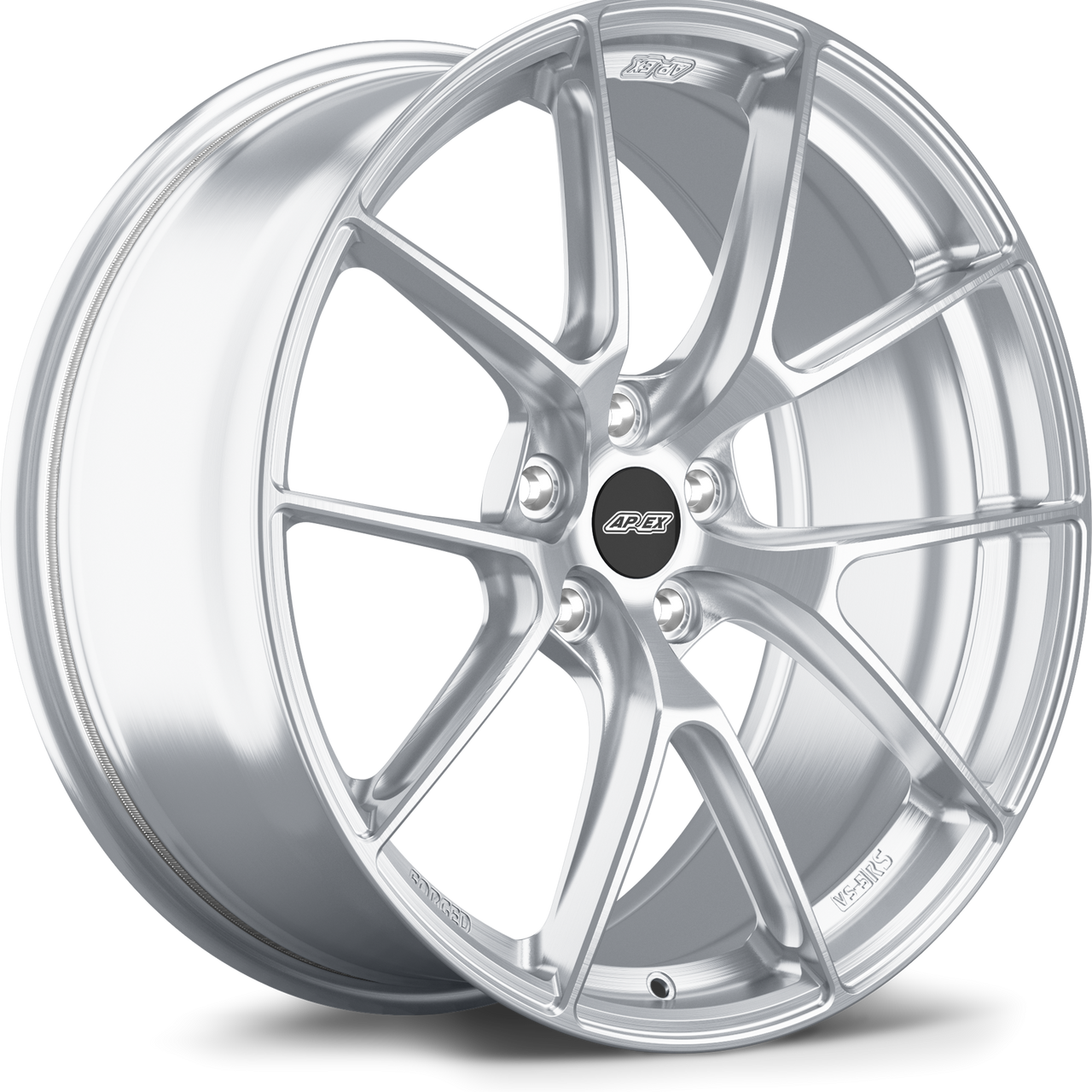 Brushed Clear Apex VS-5RS 20x9.5 forged Tesla performance wheel with 5x114.3 bolt pattern ET29 offset and 64.1mm center bore