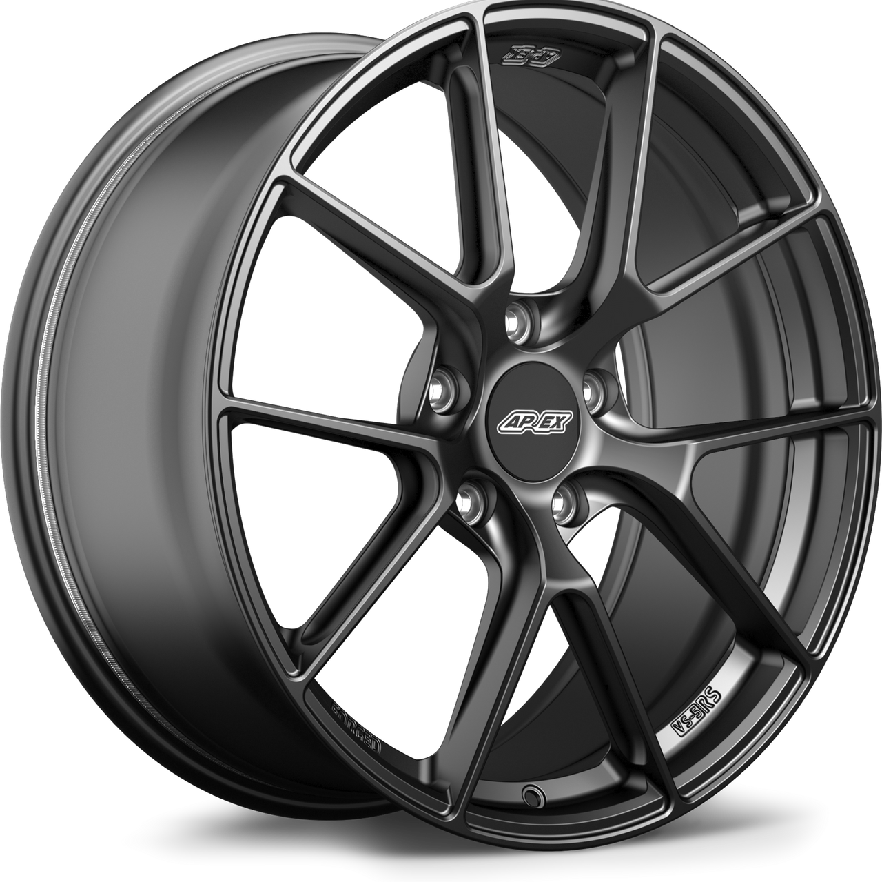 Satin Black Apex VS-5RS forged 20x9 wheel for Chevy with 5x120 bolt pattern ET36 and 67.1mm center bore