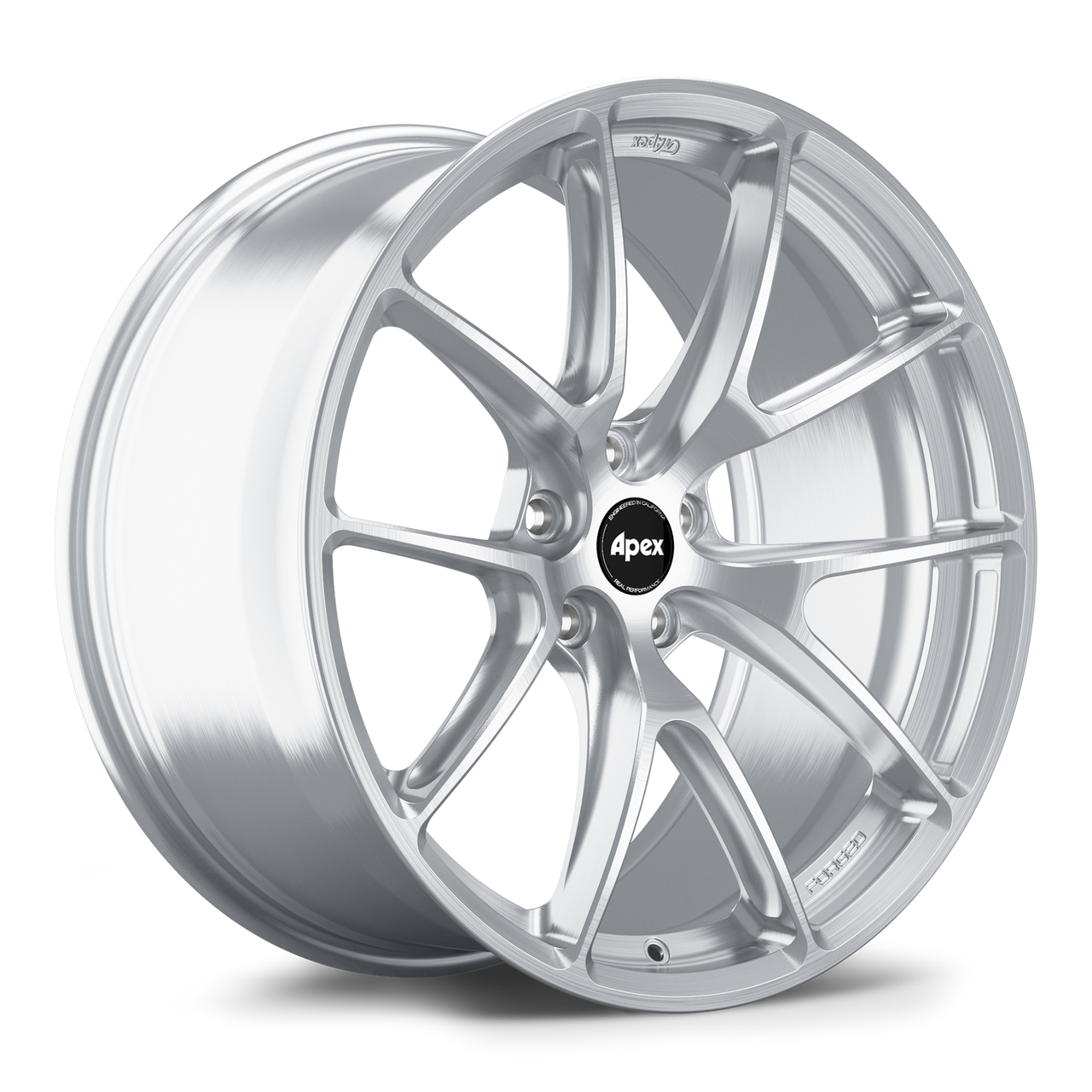 Brushed Clear Apex VS-5RX 21x9 forged performance wheel for BMW SUVs and EVs Part VS5RX219ET25-5112-666-BC