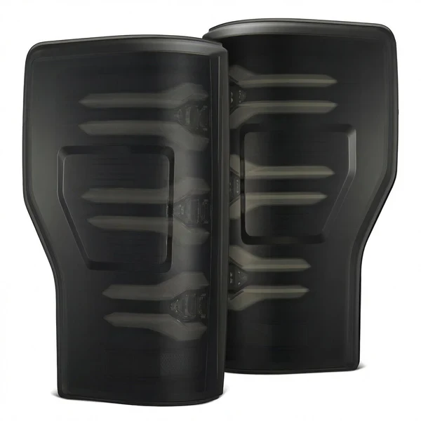 AlphaRex 17-19 Ford F150/F250/F350 LUXX LED Taillights - Black - 659091