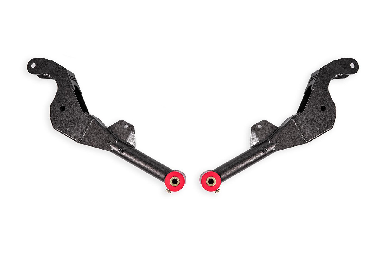 BMR Non-Adjustable Rear Lower Control Arms - Polyurethane Bushings - 15" Compatible - Black (2008 - 2009 G8 / 2010 - 2015 Camaro / 2014 - 2017 SS) LCA357H