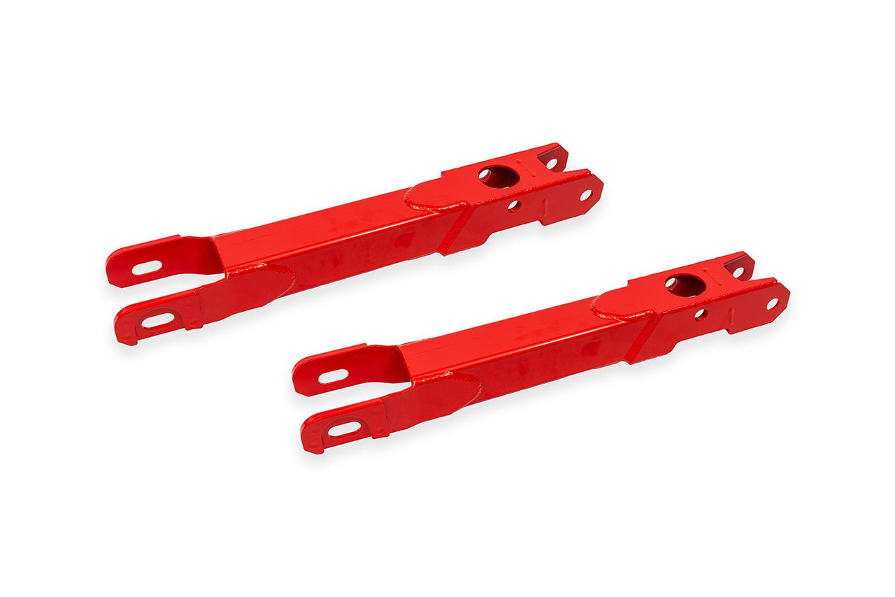 BMR Non-Adjustable Rear Lower Control Arms - Coilover - Red (2016 - 2024 Camaro) LCA361R