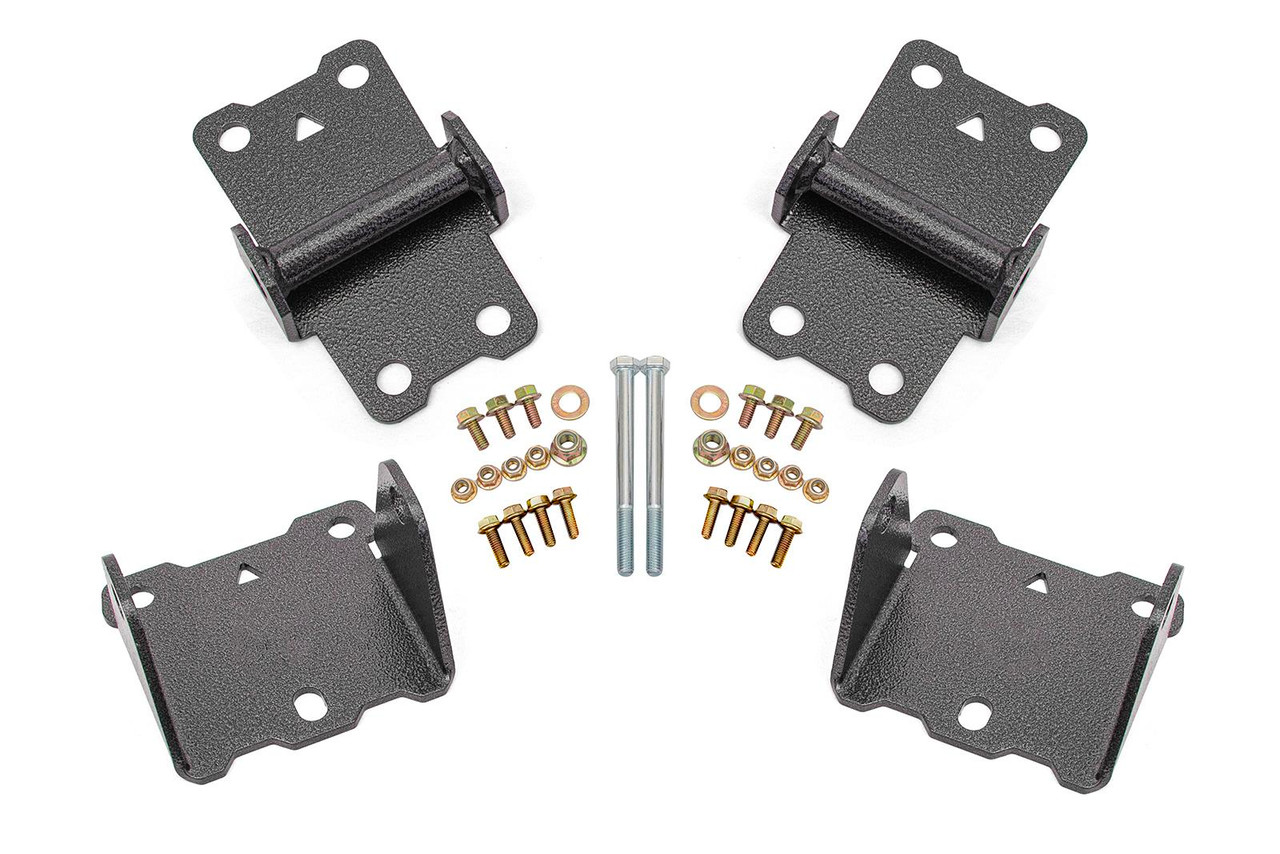 BMR Upper & Lower Motor Mount Kit - Solid - Black (1978 - 1987 G-Body) MM461H