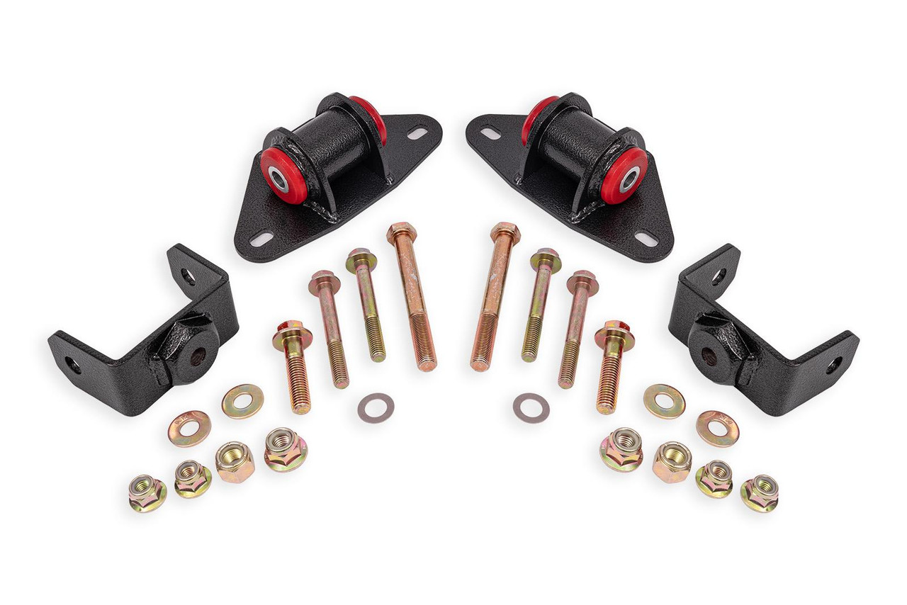 BMR Motor Mount Kit - Polyurethane - Black (2014 - 2019 Corvette) MM570H