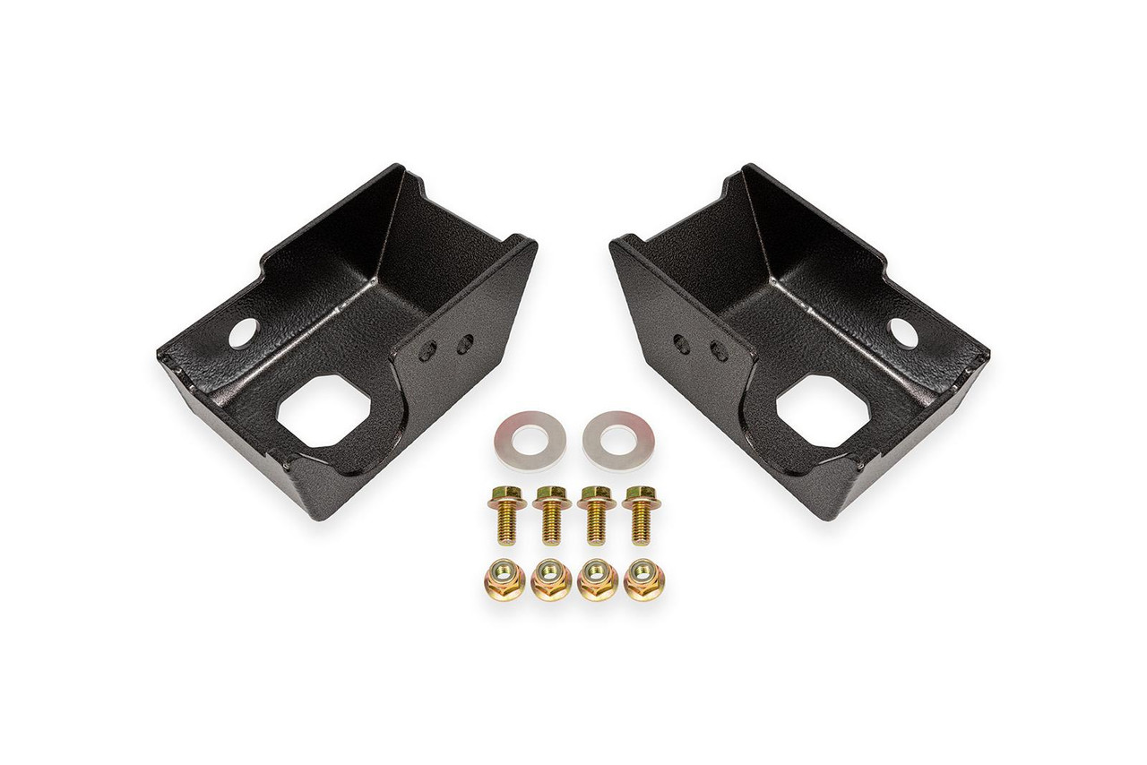 BMR Rear Shock Mount Skid Plates - Black (2021 - 2026 Bronco) SG1860H