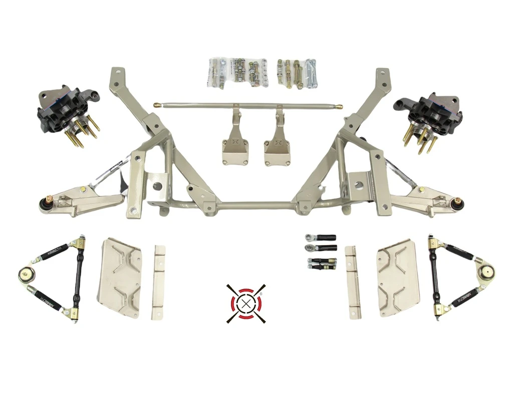 CorteX Double A-Arm SLA Front Suspension System w/ Radial X Spindles - Track (2005-2014 Mustang) FSS-40-1000X