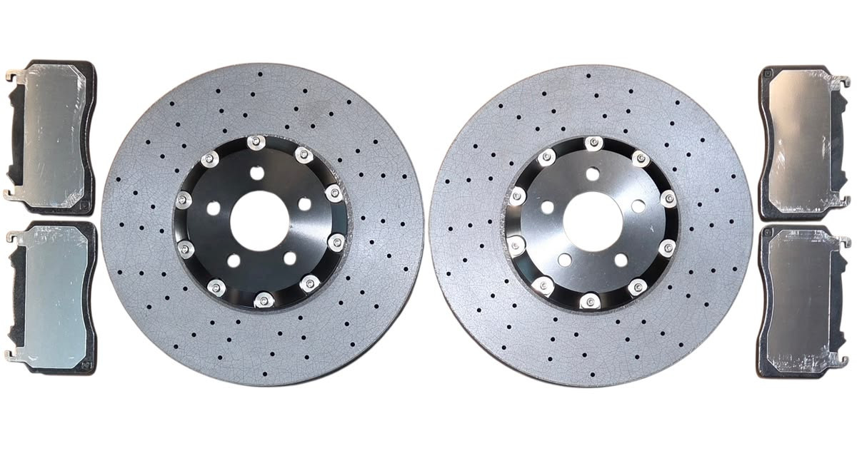 KellTrac Carbon Ceramic Drag Race Rotor Kit - Rear (2020 - 2022 Shelby GT500) KTI-CCB20GT500-R
