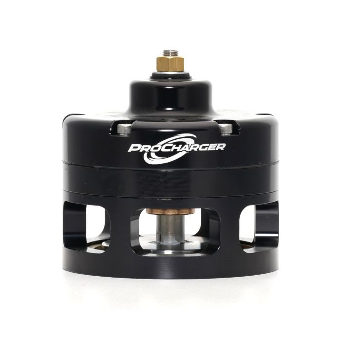 Black ProCharger open atmospheric race blow-off valve with aluminum flange part 3FASS-004B