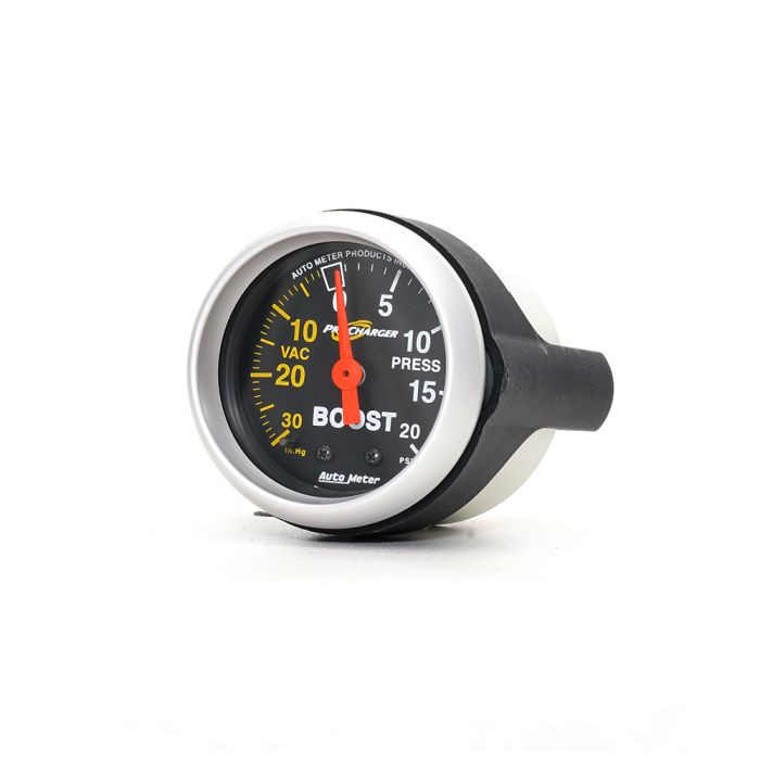 ProCharger 20 PSI black face boost gauge MG001I-005 for supercharged and turbocharged vehicles