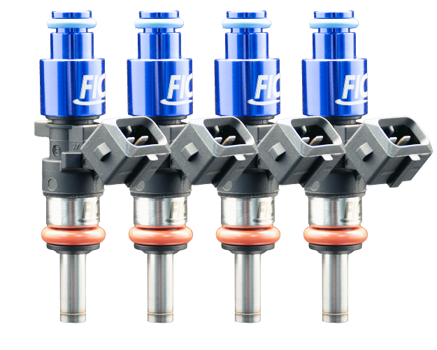 FIC ISC-1200H-4 1200cc high impedance custom injectors for 4-cylinder engines with 53mm injector height