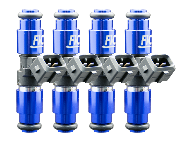 Fuel Injector Clinic 1650cc high impedance custom injector set ISC-1650H-4 with 64mm height and 14mm top and bottom O-rings