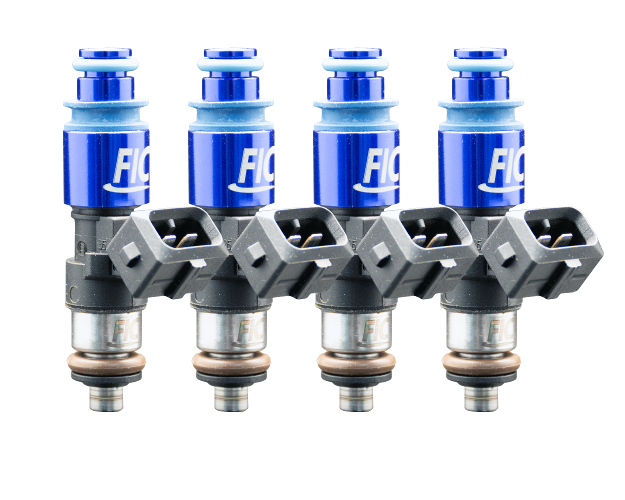 Fuel Injector Clinic 1650cc high impedance custom injector set ISC-1650H-4 with 53mm height and 11mm top by 14mm bottom O-rings