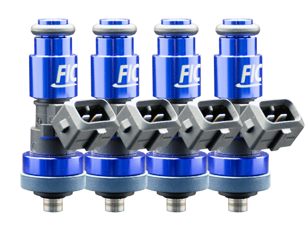 Fuel Injector Clinic 1650cc high impedance custom injector set ISC-1650H-4 with 53mm height and 14mm top by 21mm bottom O-rings
