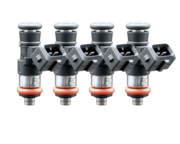 Fuel Injector Clinic 1650cc SHORT high impedance custom injector set ISC-1650H-4 with 38mm height and 14mm top by 15mm bottom O-rings