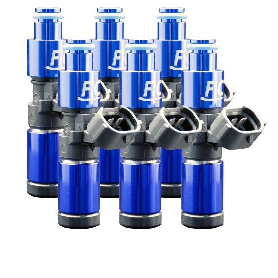 FIC 2150cc six cylinder fuel injectors with 64mm body 11mm top 16mm bottom O-rings part 2150-64-11-16-6