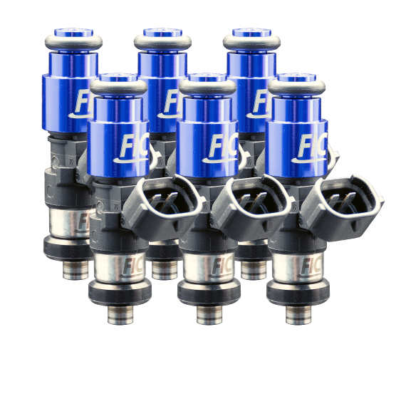FIC ISC-2150H-6 six cylinder 2150cc high impedance fuel injector set with Data Match Technology and solder-in pigtails