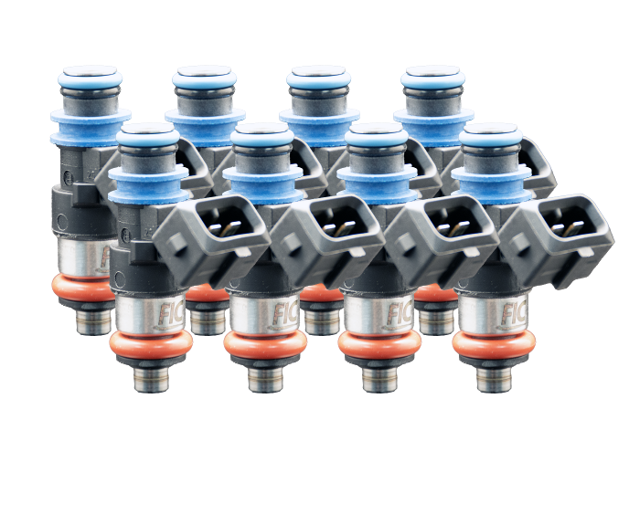 FIC 1650-38-11-15-8 1650cc 38mm SHORT fuel injectors for custom eight cylinder performance applications