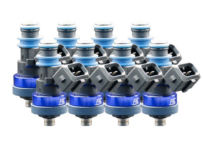 FIC 1650-38-11-21-8 1650cc 38mm SHORT fuel injectors for custom eight cylinder performance applications