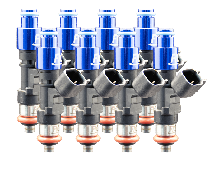 FIC 1000-64-11-15-8 1000cc 64mm fuel injectors for custom eight cylinder performance applications