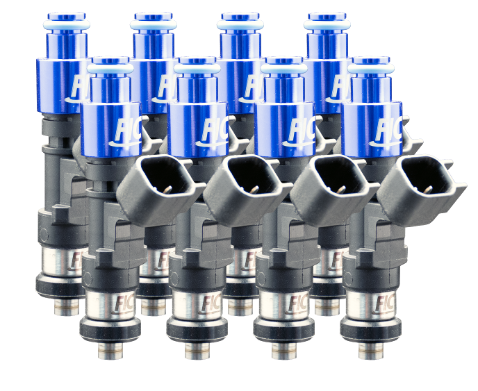 FIC 1000-64-11-16-8 1000cc 64mm fuel injectors for custom eight cylinder performance applications