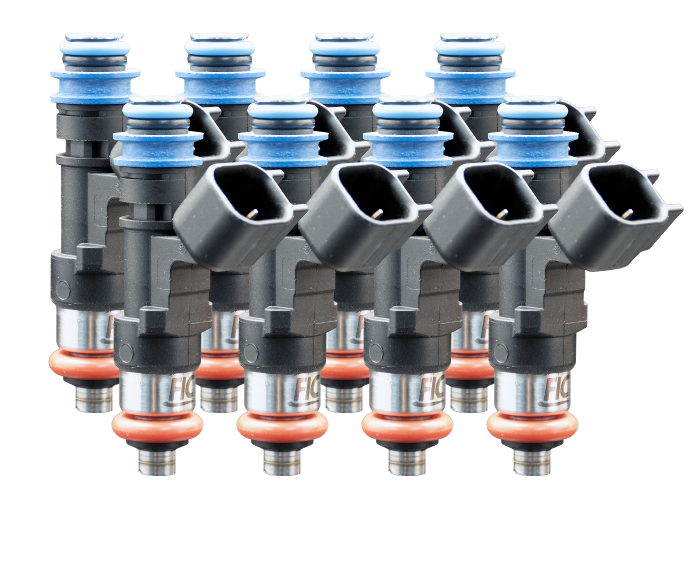 FIC 1000-53-11-15-8 1000cc 53mm fuel injectors for custom eight cylinder performance applications