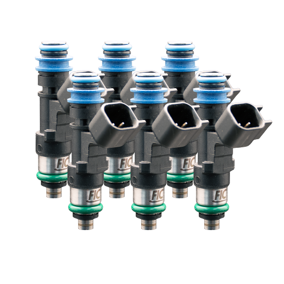 Fuel Injector Clinic 0650-53-11-14-8 650cc fuel injector set for eight cylinder engines with 53mm height and 11mm top by 14mm bottom O-rings