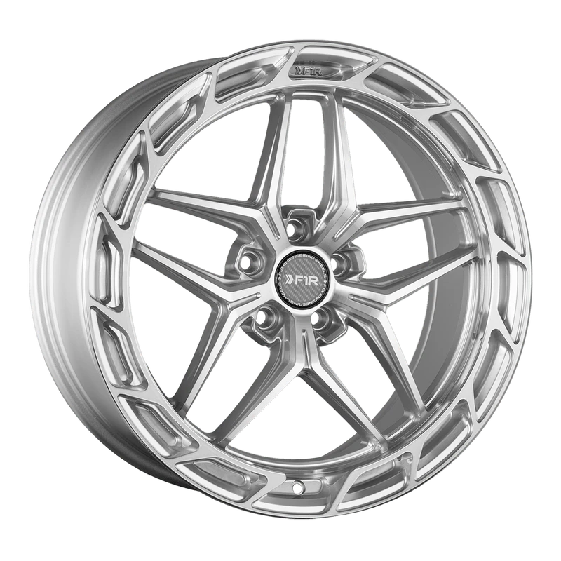 F1R 20x10 FS5 Wheel - 5x112 +38 - Machine Silver FS520105112MS38