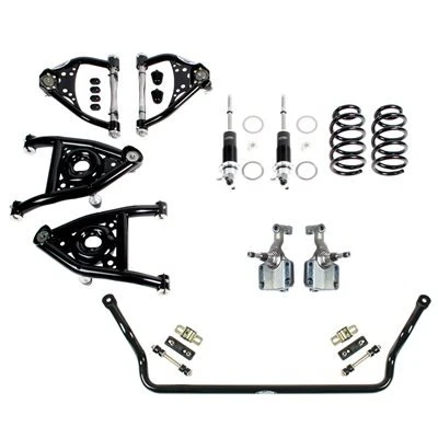 Detroit Speed Front Speed Kit 2 - Single Adjustable Shocks - Tubular Sway Bar (1964 - 1967 GM A-Body - SBC / LS) 031321-SDS