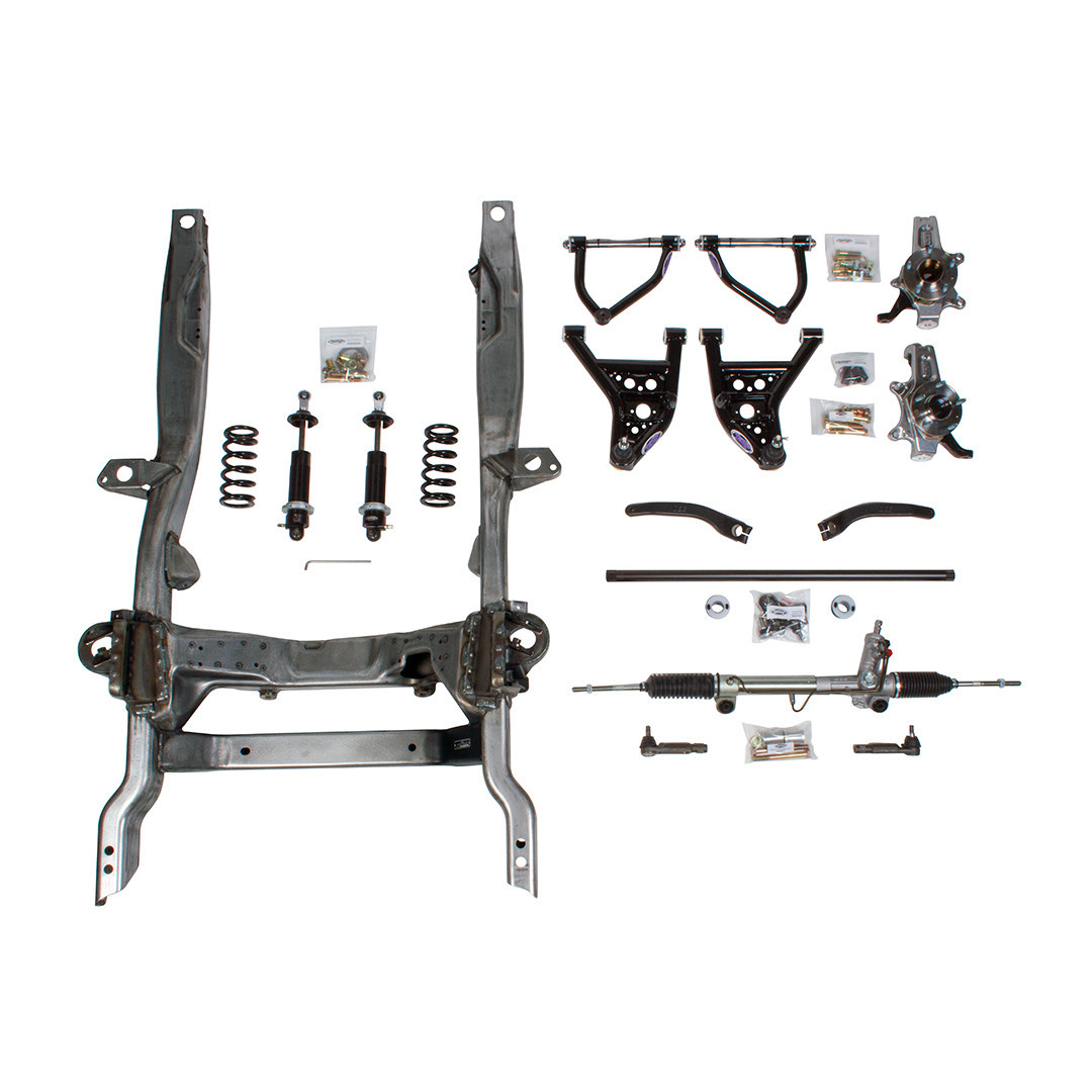 Detroit Speed Hydroformed Front Subframe - Bare - Non-Adjustable Shocks (1967 - 1969 Camaro / Firebird / 1968 - 1974 Nova - SBC / LS) 032017DS