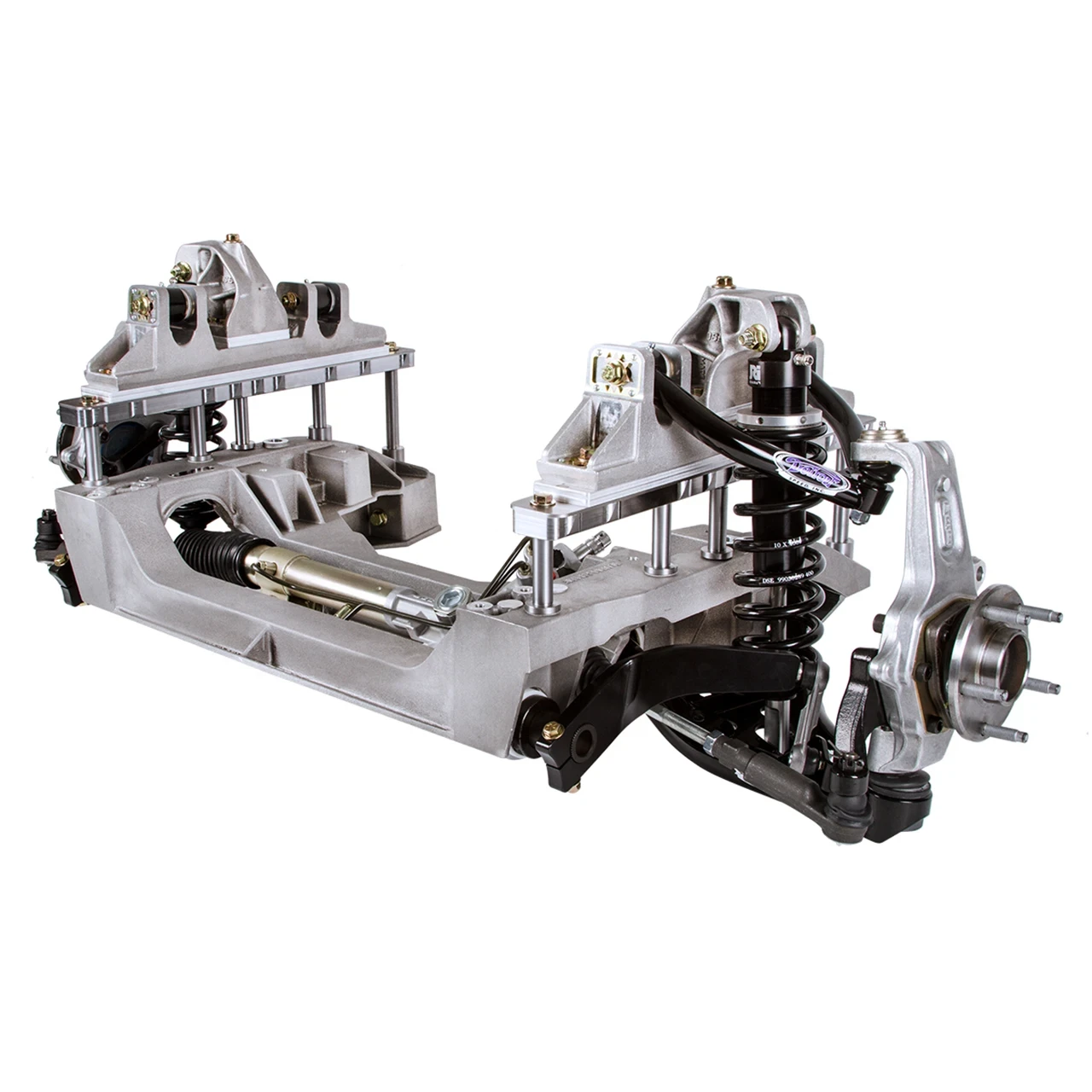 Detroit Speed Aluma-Frame Front Suspension System - Single Adjustable Shocks (1964 - 1970 Mustang - Ford 5x4.5 Bolt Pattern) 032050-SDS