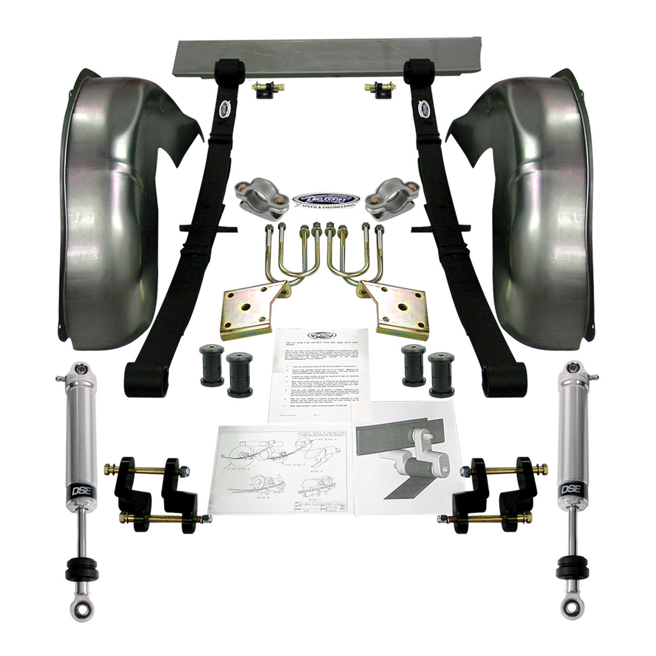 Detroit Speed Mini-Tub Kit - 3" Drop (1967 Camaro & Firebird) 041204DS