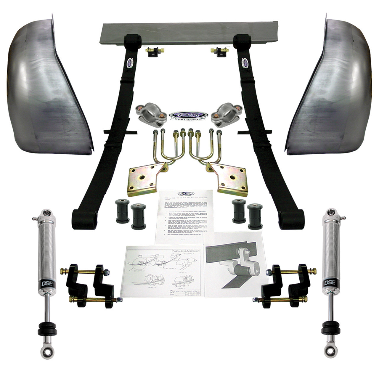 Detroit Speed Mini-Tub Kit - 3" Drop (1968 - 1974 Nova / Apollo / Omega / Ventura) 041222DS